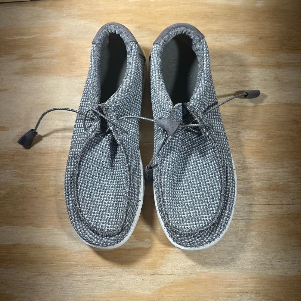 Hey Dude Wally Gray Sport Mesh Casual Shoes Men’s Size 9 - Picture 2 of 9